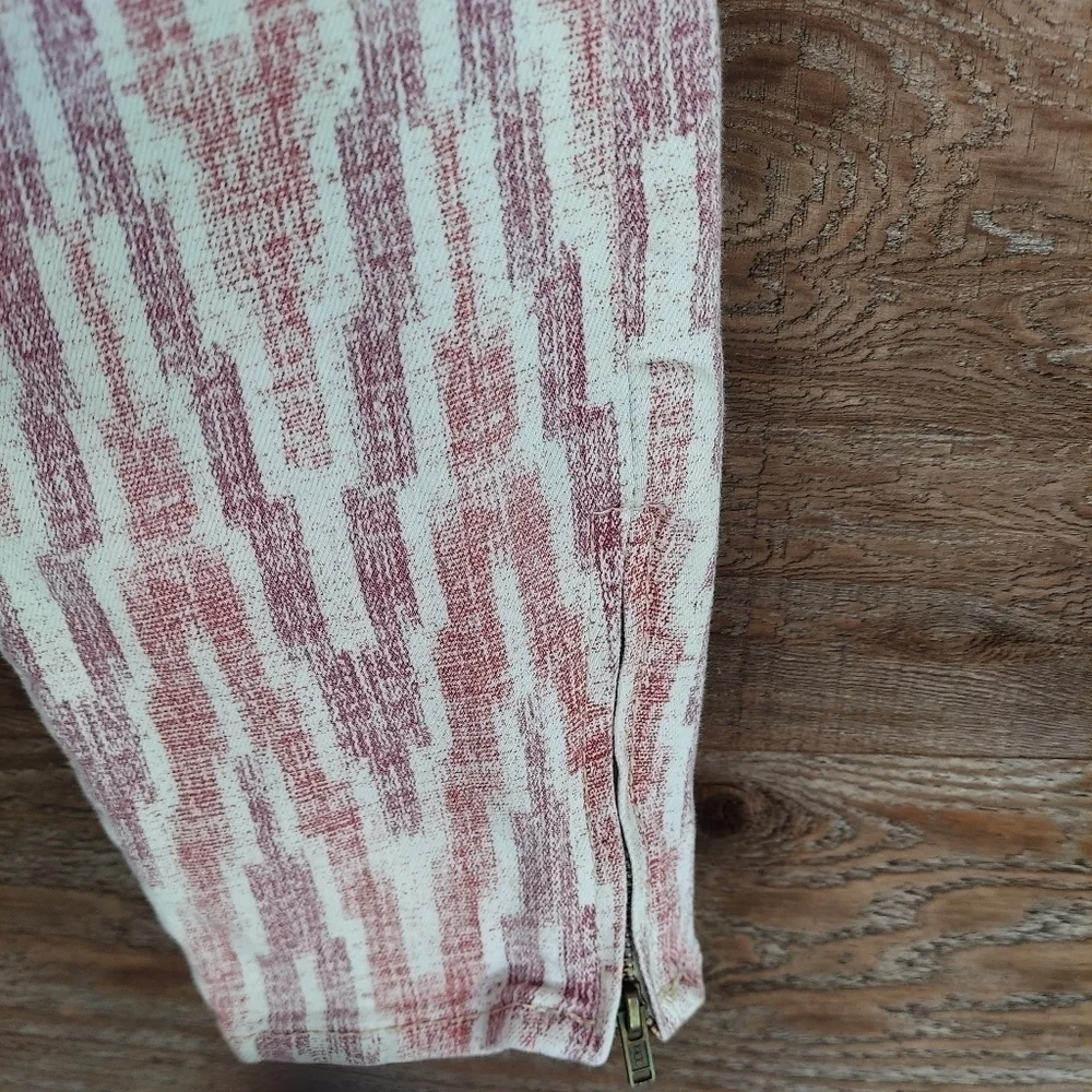 Free People Americana Ikat Printed Skinny Jeans 28